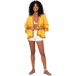 Kimono Estivo Corto Giallo