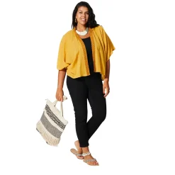 Kimono Estivo Corto Giallo
