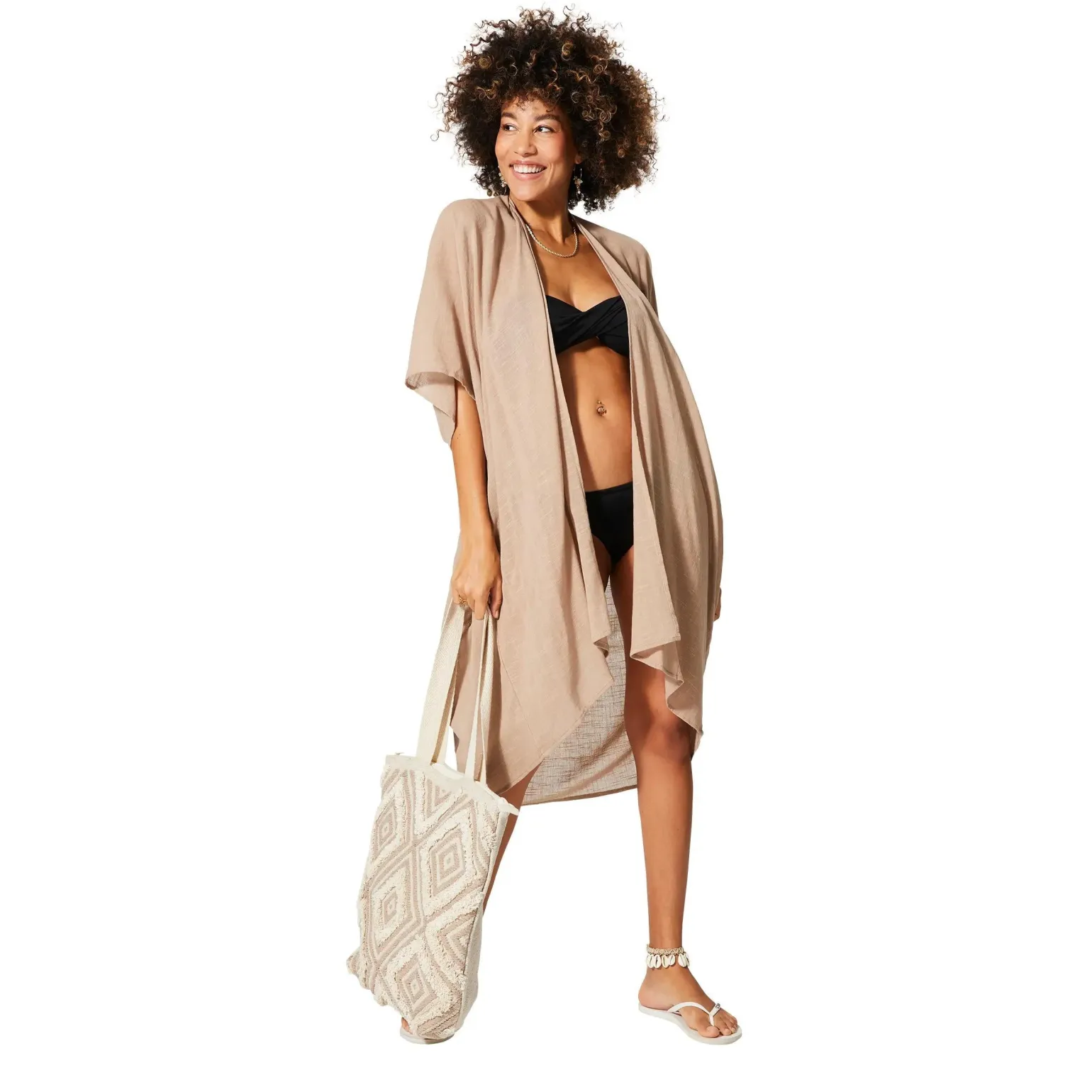 Kimono Estivo Lungo Ecru'