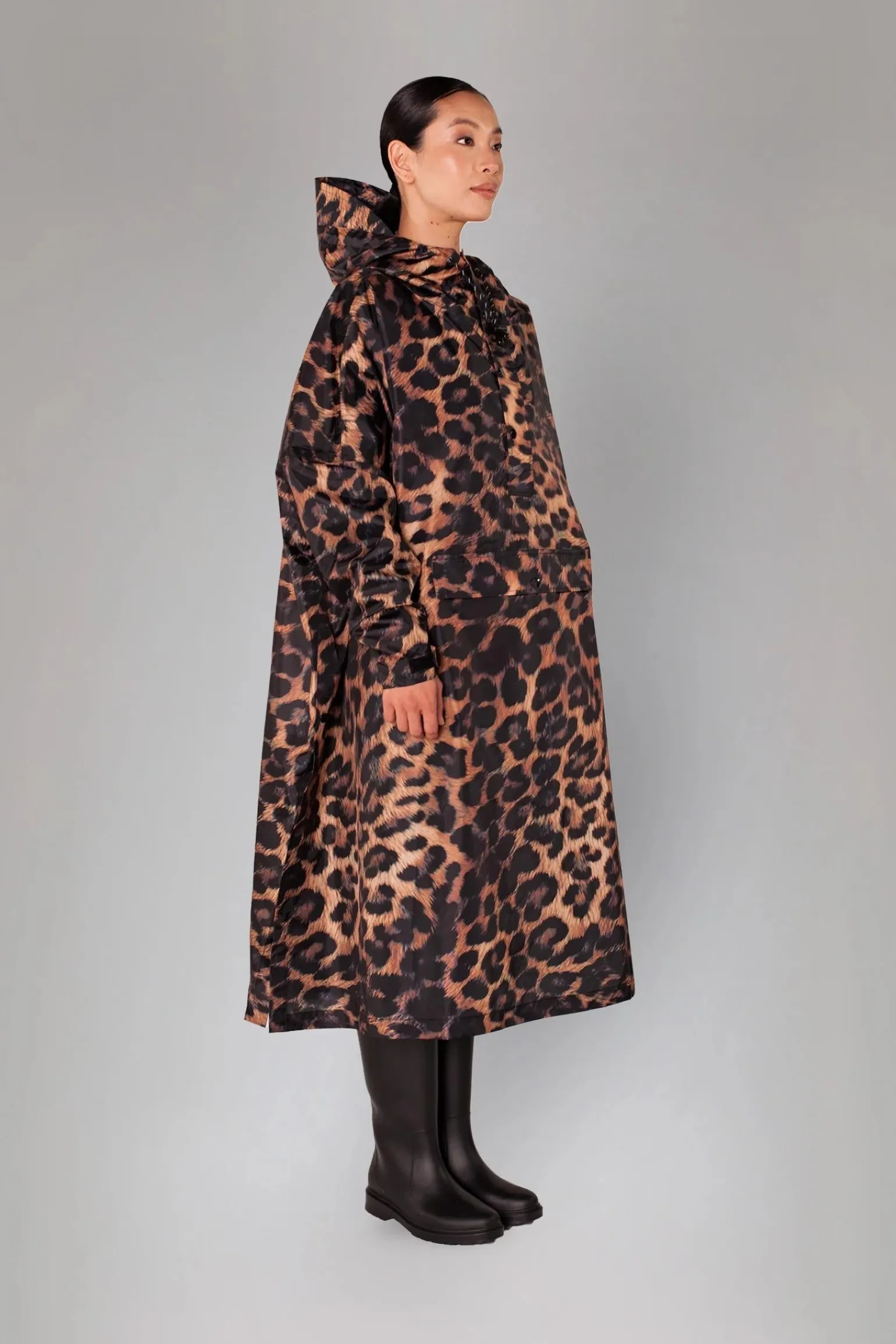 Mantella Antipioggia Rainkiss Poncho Dark Leopard