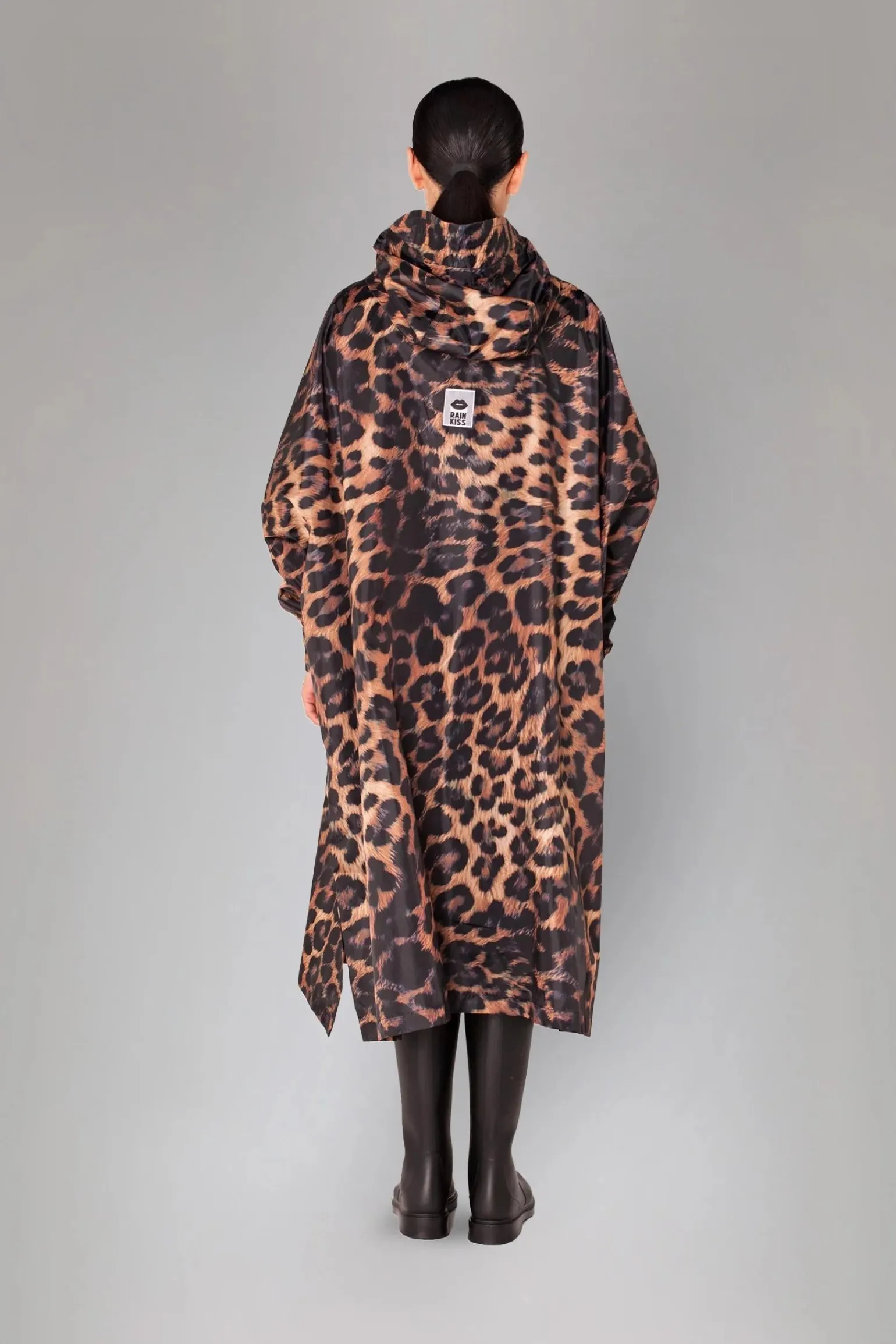 Mantella Antipioggia Rainkiss Poncho Dark Leopard