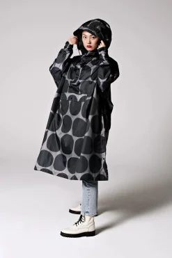 Mantella Antipioggia Rainkiss Poncho Black Polka