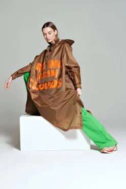 Mantella Antipioggia Rainkiss Poncho Brown Tex Green