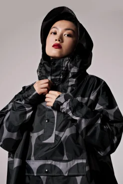Mantella Antipioggia Rainkiss Poncho Black Polka