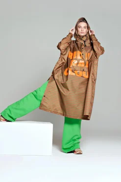Mantella Antipioggia Rainkiss Poncho Brown Tex Green