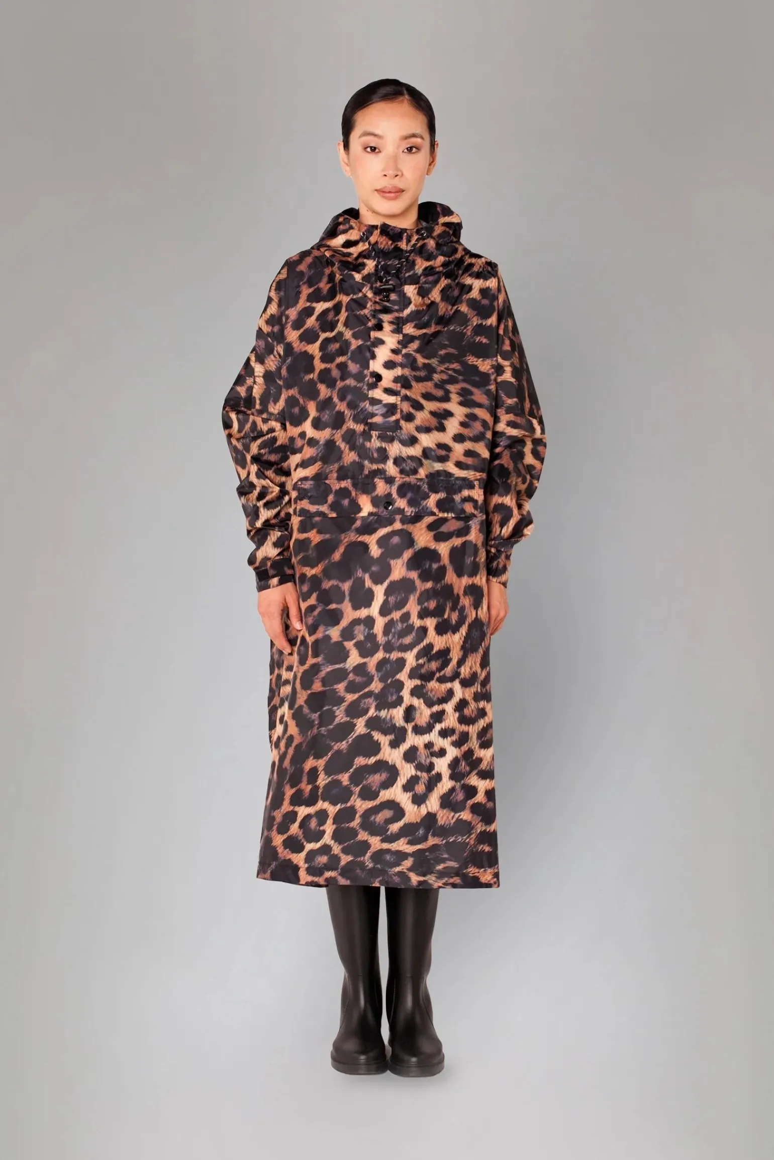 Mantella Antipioggia Rainkiss Poncho Dark Leopard