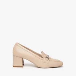 Mocassini Donna con Morsetto Pelle Lino