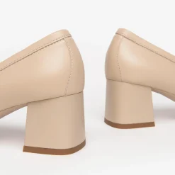 Mocassini Donna con Morsetto Pelle Lino
