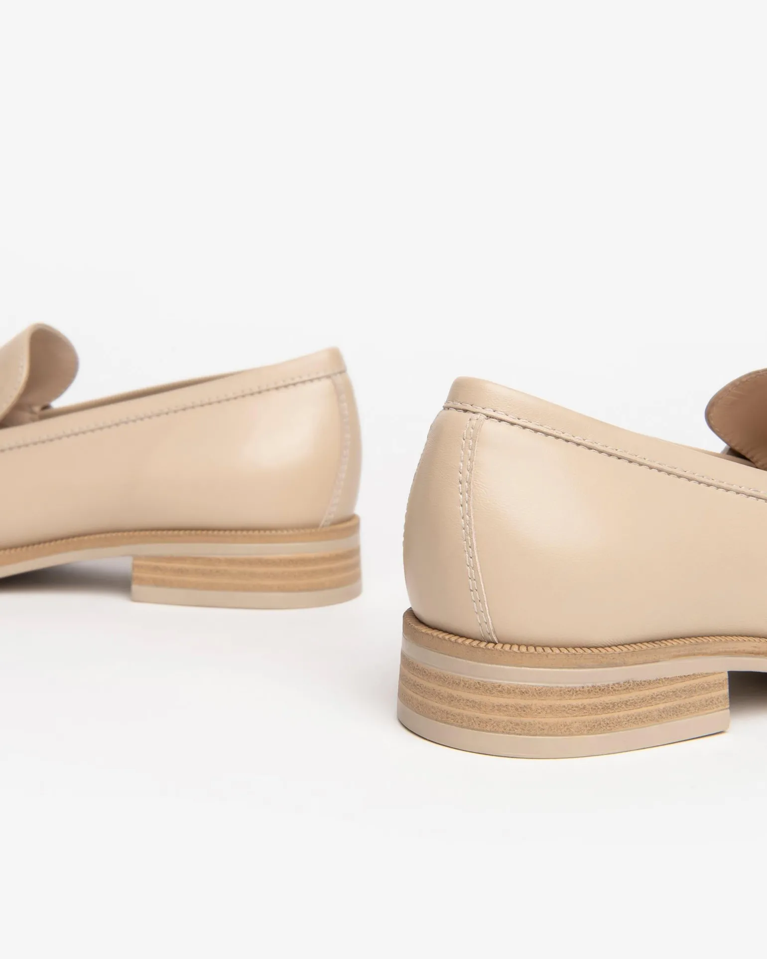 Mocassini Donna in Pelle Lino con Catena Bicolore