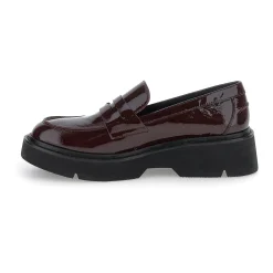 Mocassini Donna Vernice Bordeaux
