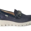 Mocassini Donna Vernice Canvas Blu