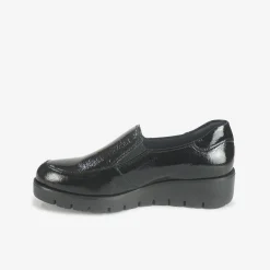Mocassini Slipon Donna Zeppa Nero