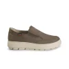 Mocassini Slipon Uomo in Nabuk Taupe