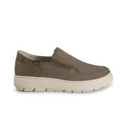 Mocassini Slipon Uomo in Nabuk Taupe