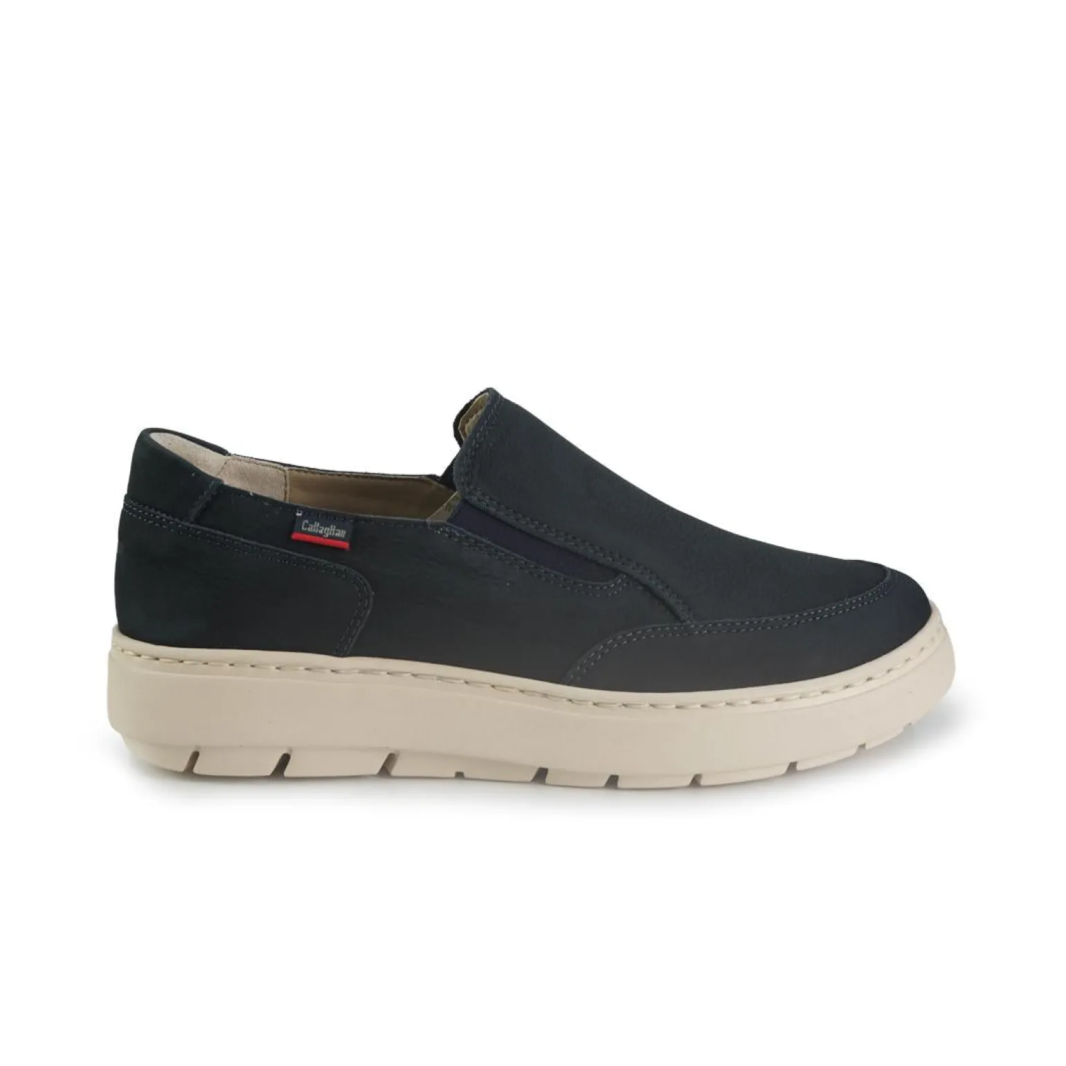 Mocassini Slipon Uomo in Nabuk Blu