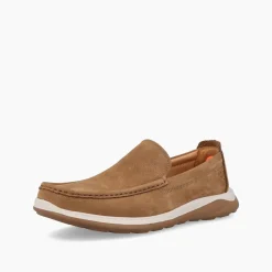 Mocassini Uomo Barca in Pelle Cuoio