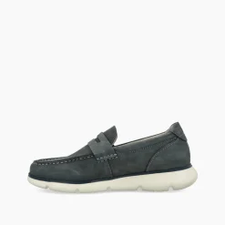 Mocassini Uomo Barca in Pelle Blu