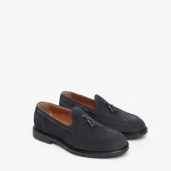Mocassini Uomo Blu Nappine