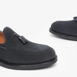 Mocassini Uomo Blu Nappine