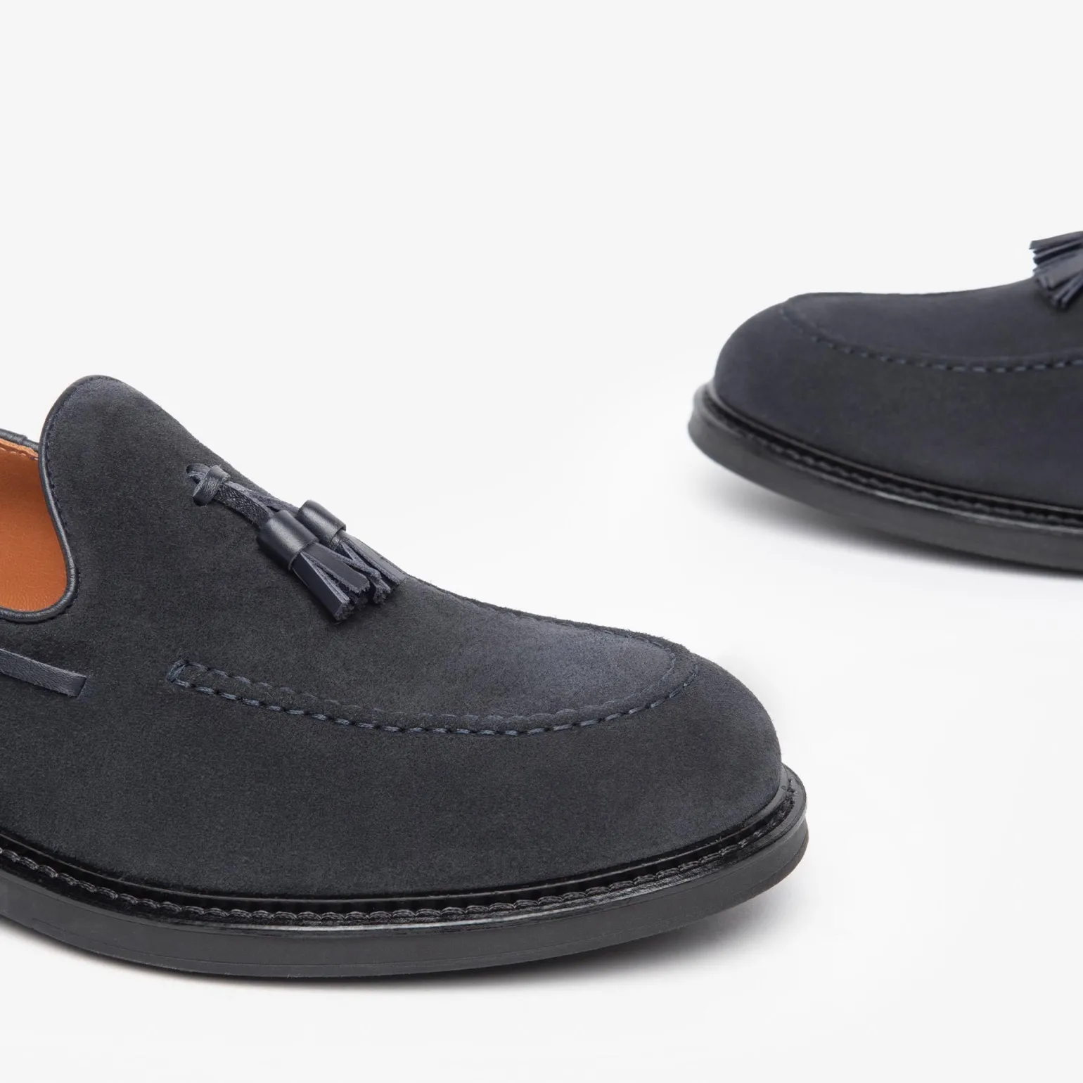 Mocassini Uomo Blu Nappine