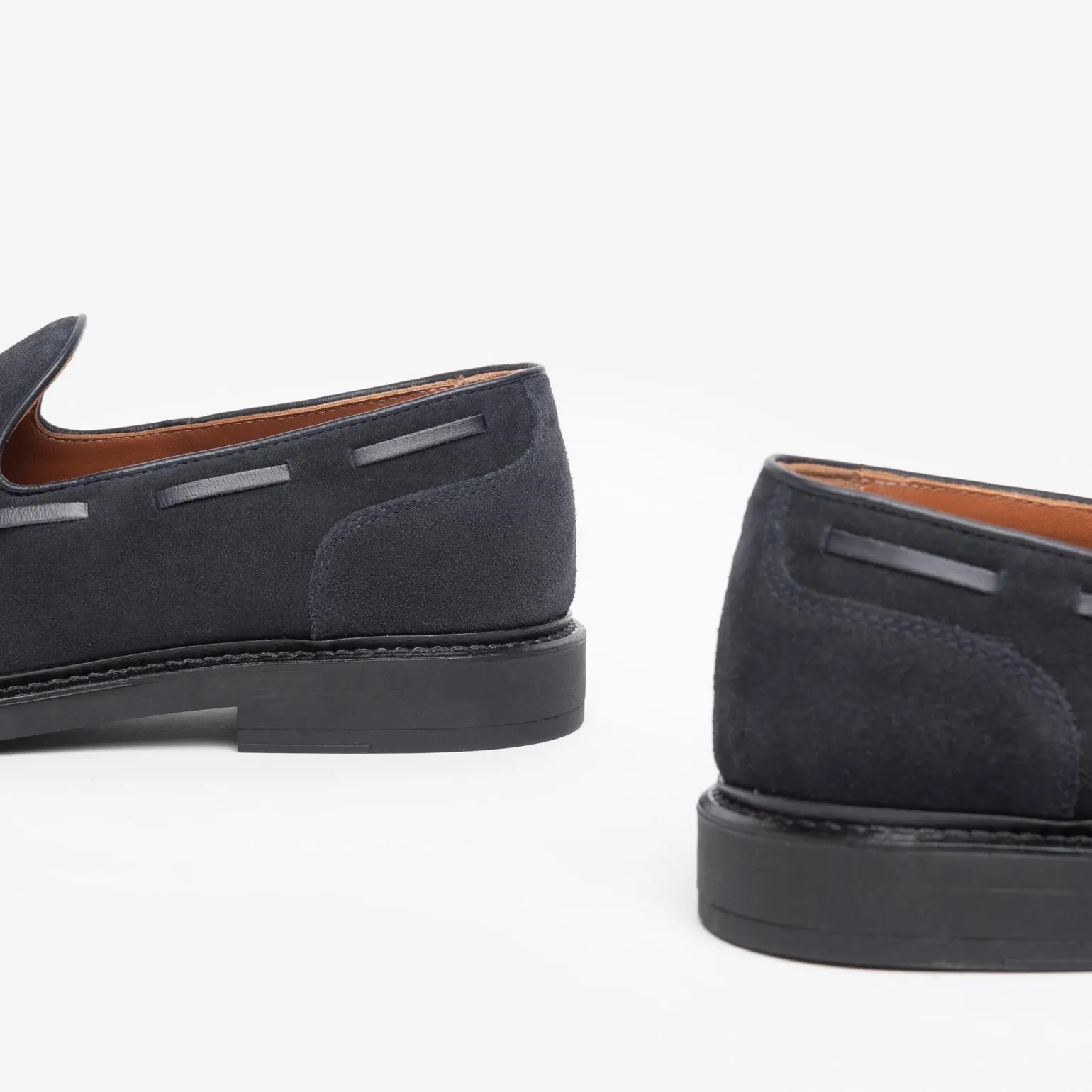 Mocassini Uomo Blu Nappine