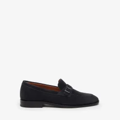 Mocassini Uomo Camoscio Blu
