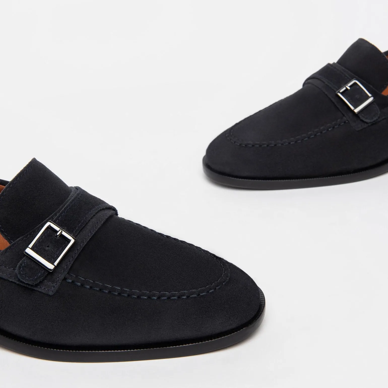 Mocassini Uomo Camoscio Blu