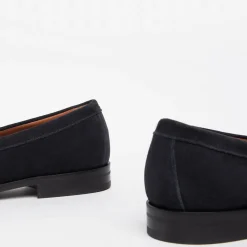Mocassini Uomo Camoscio Blu