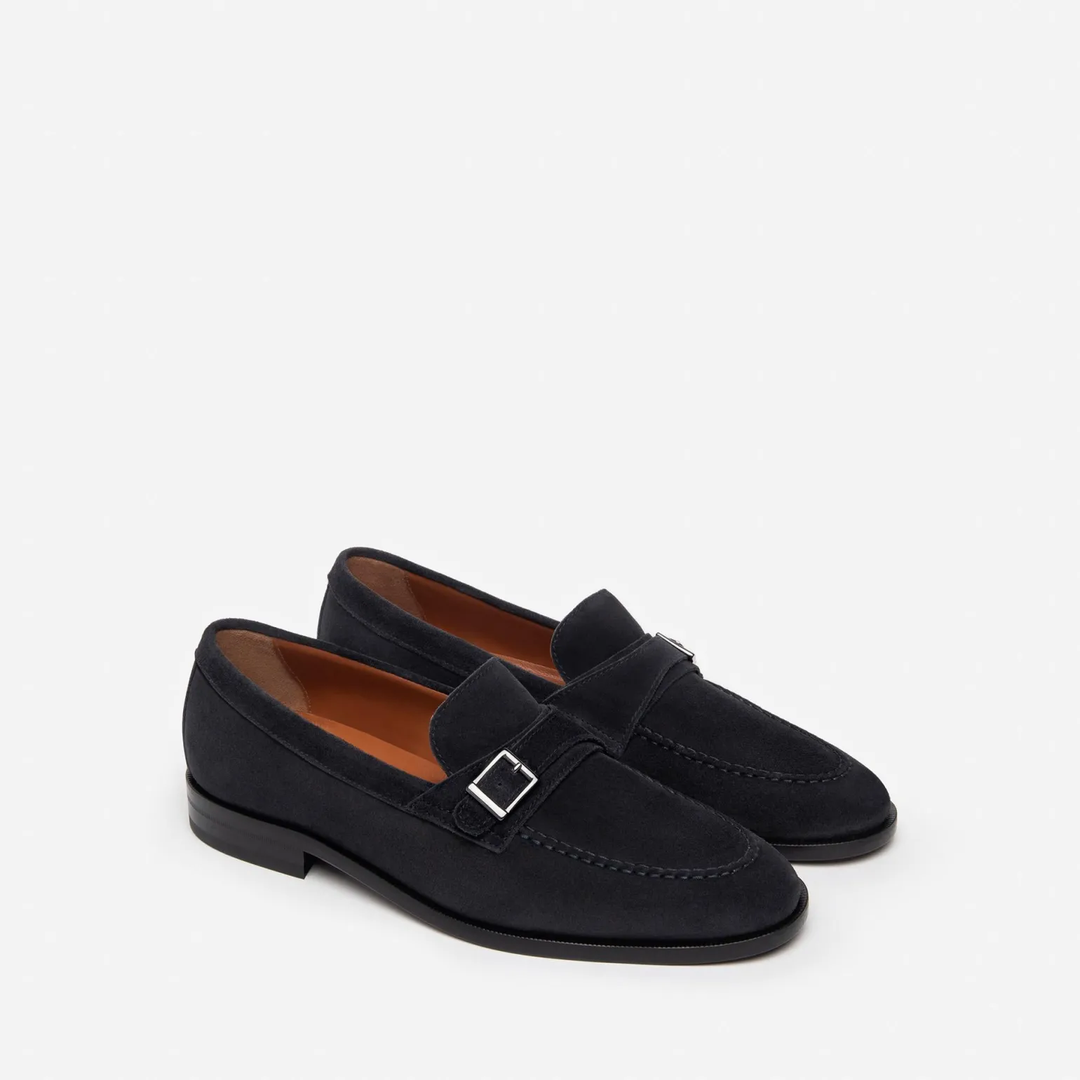 Mocassini Uomo Camoscio Blu