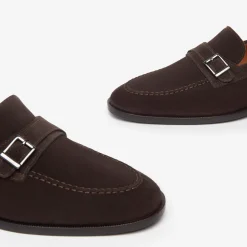 Mocassini Uomo Camoscio Marrone