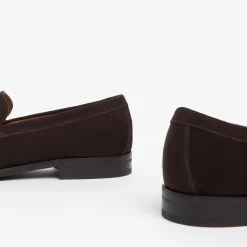 Mocassini Uomo Camoscio Marrone