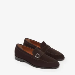 Mocassini Uomo Camoscio Marrone
