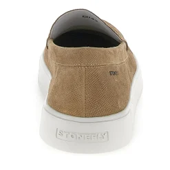 Mocassini Uomo Camoscio Tabacco