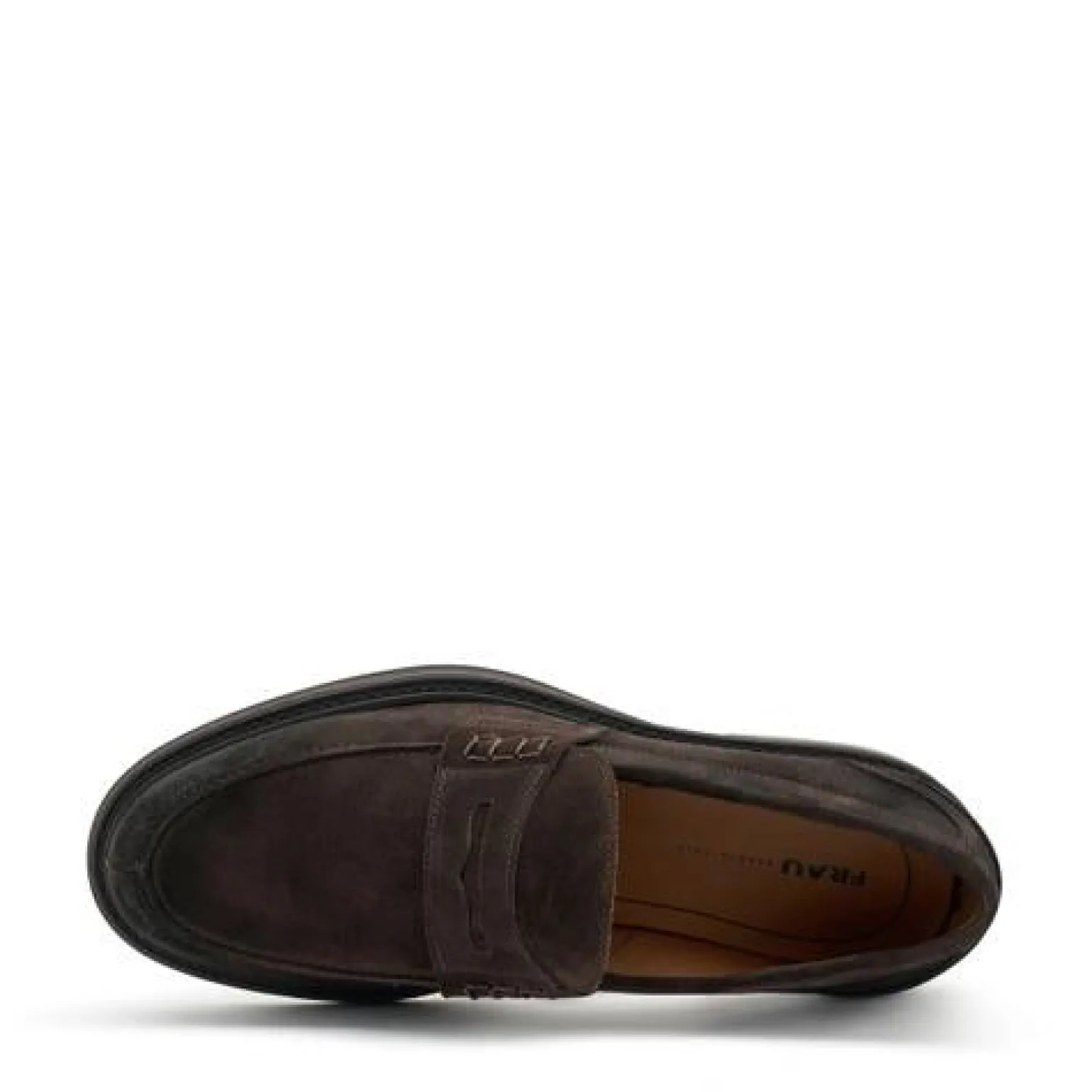 Mocassini Uomo College in Camoscio Marrone