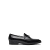 Mocassini Uomo con Morsetto in Pelle Nera