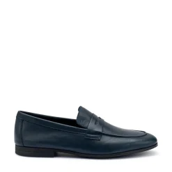 Mocassini Uomo Elegante in Pelle Blu