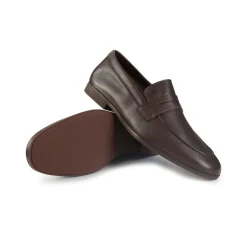 Mocassini Uomo Elegante in Pelle Marrone