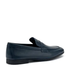 Mocassini Uomo Elegante in Pelle Blu