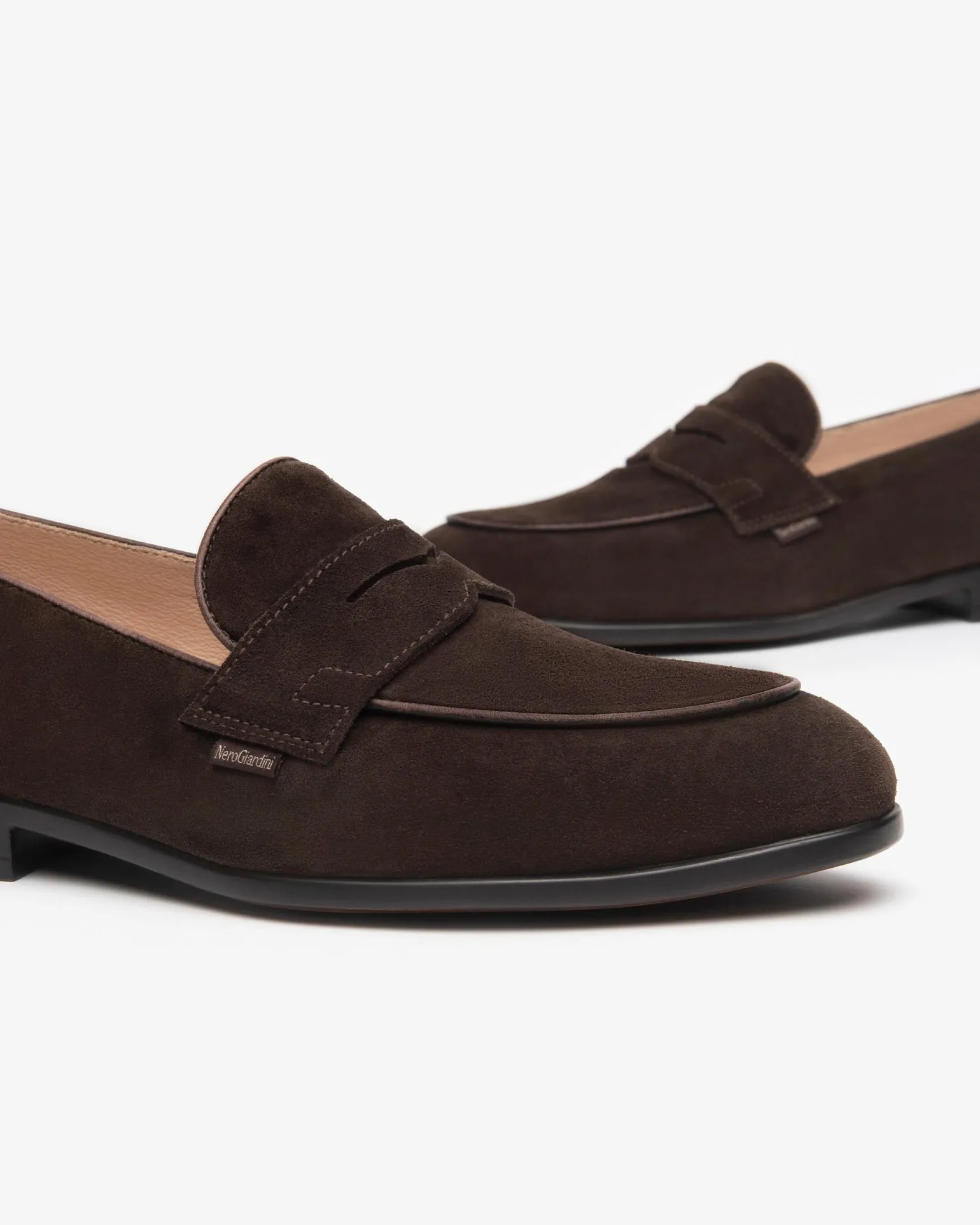 Mocassini Uomo in Camoscio Moro