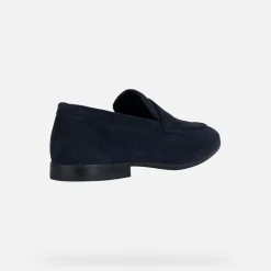 Mocassini Uomo in Camoscio Blu