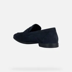 Mocassini Uomo in Camoscio Blu