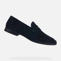 Mocassini Uomo in Camoscio Blu