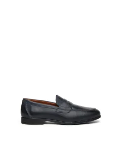 Mocassini Uomo in Pelle Blu