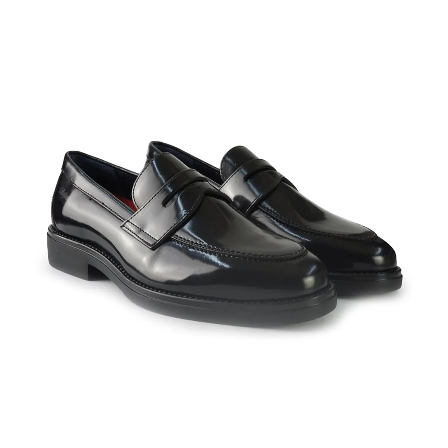 Mocassini Uomo in Pelle Spazzolata Nero