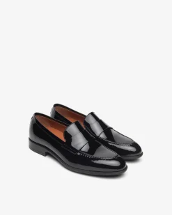 Mocassini Uomo in Vernice Nera
