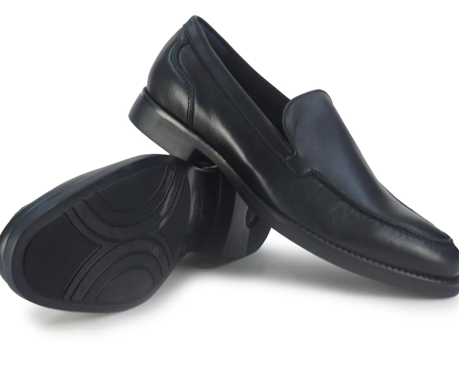 Mocassini Uomo Pelle Bllu