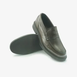 Mocassini Uomo Pelle Marrone