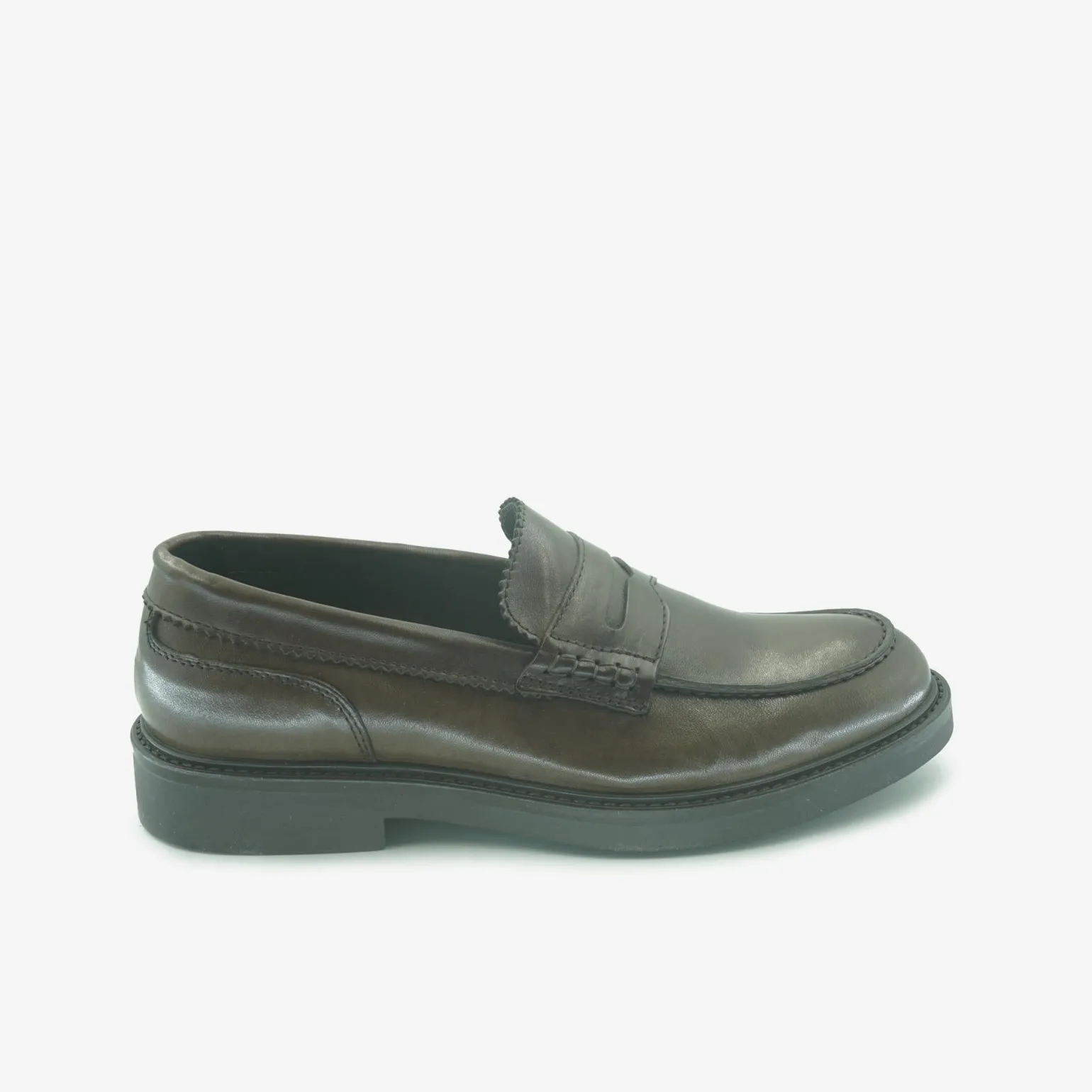 Mocassini Uomo Pelle Marrone