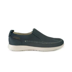 Mocassini Uomo Slipon in Pelle Blu