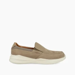 Mocassini Uomo Slipon in Pelle Taupe